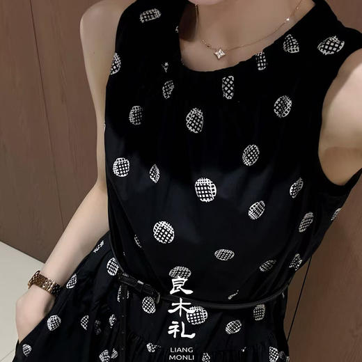 【卖完下架】良木礼圆圈连衣裙（腰带）(0159) 商品图1