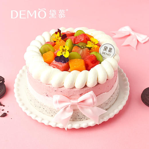 [现货]6英寸 粉屿甜夏·草莓奥利奥奶油蛋糕 商品图0