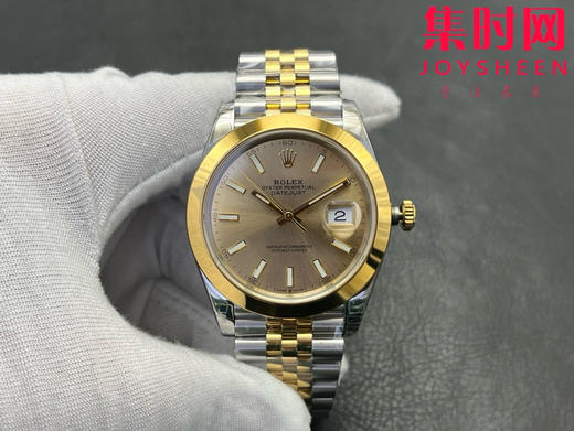 劳力士 VS日志41系列 间金光圈 香槟金盘 男士腕表 3235机 五珠带 表径41mm 商品图1