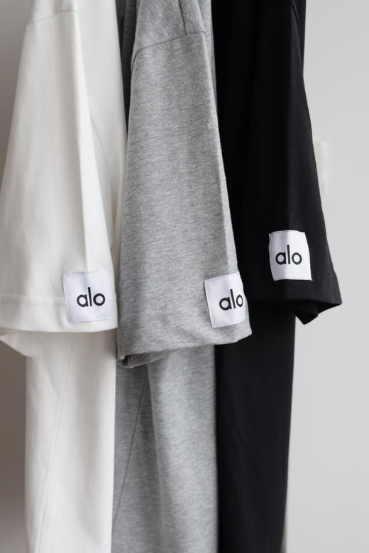 AL0 立体发泡印花 宽松情侣款 圆领短袖T恤 TX508 商品图5