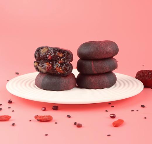 29.9到手3盒元气核桃枸杞饼粗粮饼0蔗糖添加全麦粉多种本草食材软糯夹心办公休闲小零食独立包装配料表干净基地直邮 商品图3