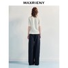 MAXRIENY精致千金风宽松v领飘带毛针织衫25夏款高级气质感上衣女(货号:MF86JA254) 商品缩略图3