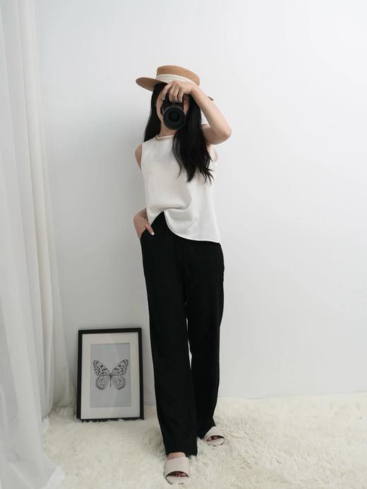 LPIUTY品牌直发！亚麻直筒阔腿裤 C22107 商品图3