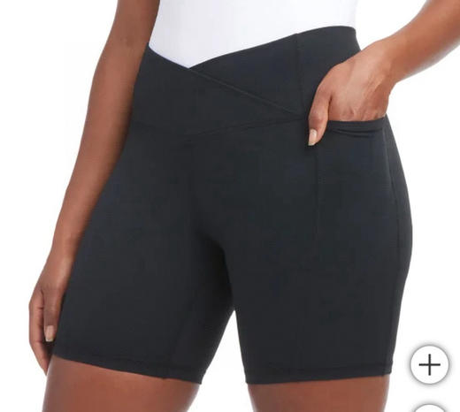 📣Danskin健身交叉高腰瑜伽裤紧身运动短裤，美国🇺🇸直邮特价199元/2条装🉐包税包邮到手了 商品图5