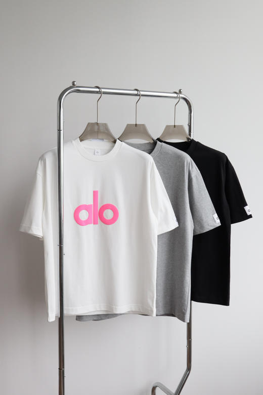 AL0 立体发泡印花 宽松情侣款 圆领短袖T恤 TX508 商品图0