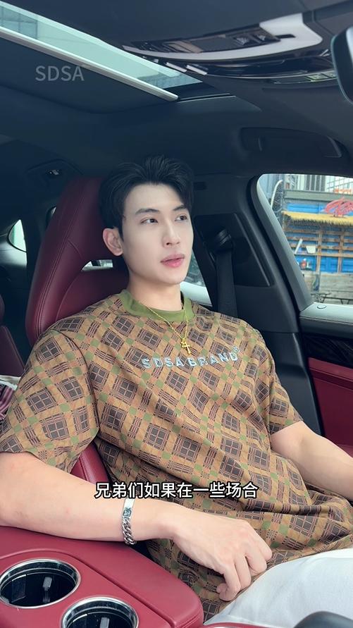 T3733夏季高级感新款男士美式撞色格子立体字母短袖T恤百搭复古上衣 商品图0