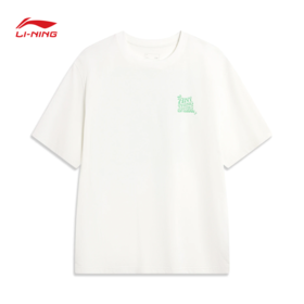 【抄底！199元任选2件】李宁运动潮流系列男子吸汗舒适短袖文化衫AHSU305
