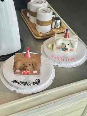 吹龙小熊·奶油蛋糕