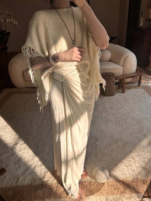 空山印 - 蚕丝棉围裹半裙/开衫（桑蚕紬丝） 商品图5