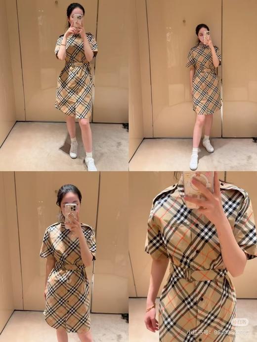 BUR新款连衣裙 Vintage复古格纹甄选100%客供纯棉面料 商品图7