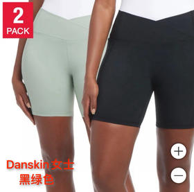 📣Danskin健身交叉高腰瑜伽裤紧身运动短裤，美国🇺🇸直邮特价199元/2条装🉐包税包邮到手了