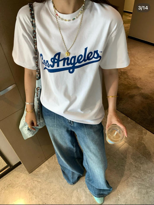 N.ER@ 纽①华 图腾嵌花 情侣款圆领短袖T恤 TX510 商品图2