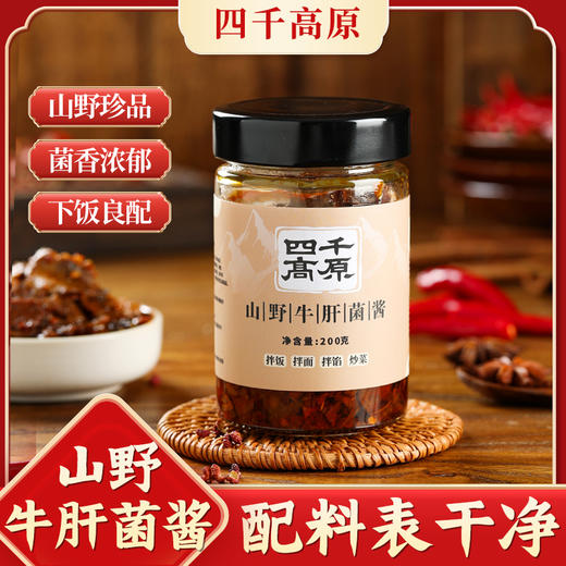 山野牛肝菌酱 净素配方 素食拌饭 拌面炒菜 菌香浓郁 下饭 商品图0