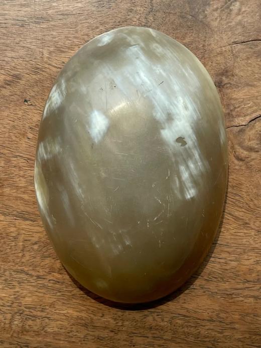 天然淡黄色牛角雕茶勺，顺丰包邮 商品图4