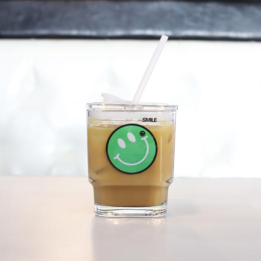 【网红设计，带盖吸管！】玻璃杯四方杯大容量新款 家用网红带盖吸管杯 咖啡杯水杯子-QQ 商品图3