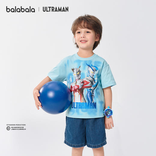 【奥特曼IP】巴拉巴拉童装儿童短袖T恤2025夏新款男大童 商品图0