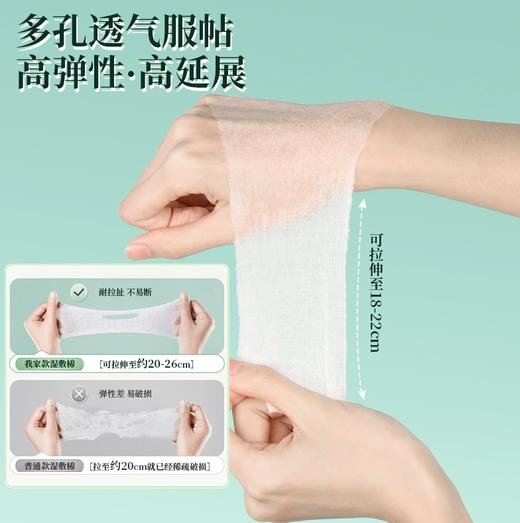 【湿敷首选】可拉伸湿敷棉，轻薄省水，200片/袋，开孔100片+常规100片[春天的小棉花] 商品图1