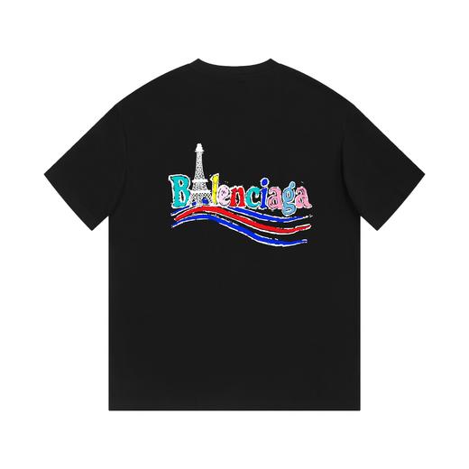 【特价】巴黎世家Balenciaga短袖潮牌字母男女夏季纯棉宽松百搭半袖休闲短袖情侣T恤上衣 商品图2