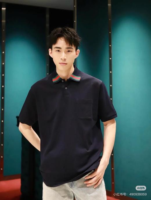 G家 撞色衣领 短袖POLO衫 Z-15407 商品图3