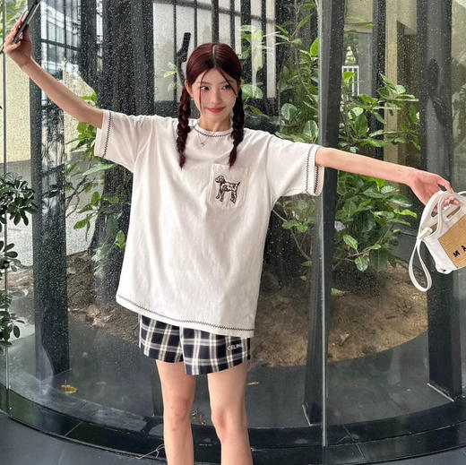 韩国小众品牌BODE小狗贴袋t恤04221 商品图7