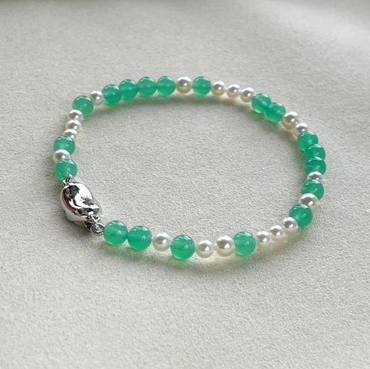 BY EVITA系列 AKOYA珍珠和玉髓  手链 商品图1