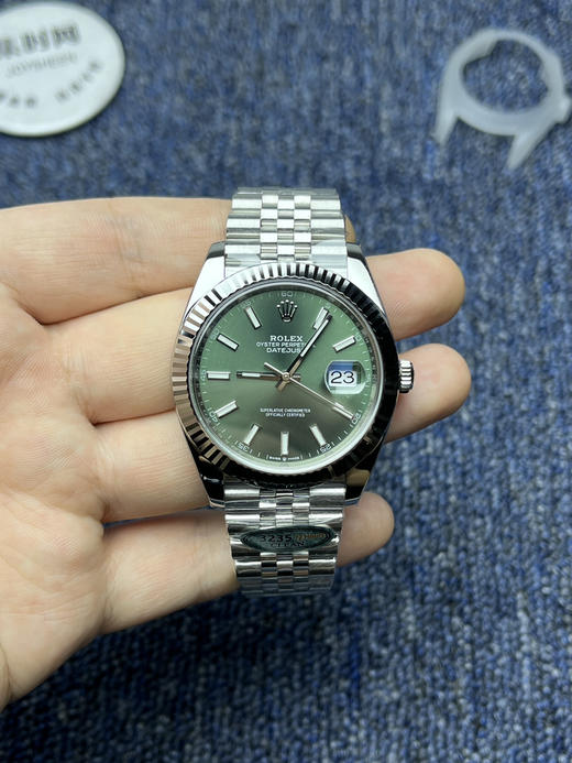 C厂劳力士日志型41mm 薄荷绿 3235机 五珠链 904L钢 男士腕表 商品图1