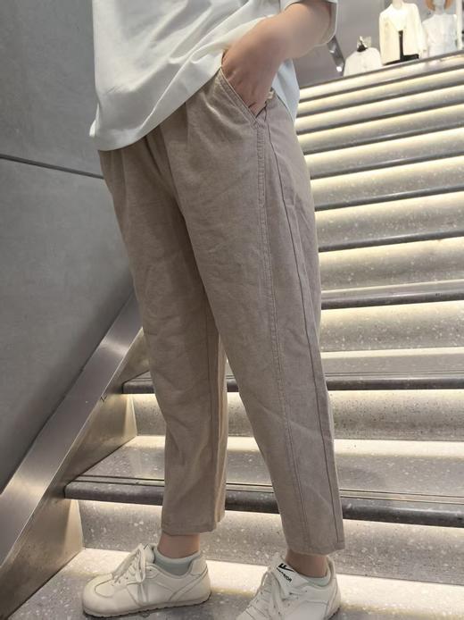 佐丹奴女装25年新款棉麻梭织休闲裤05425228 商品图4