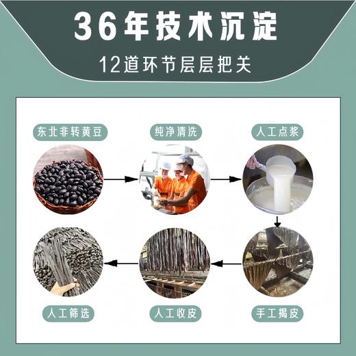【石屏豆腐丝豆腐皮腐竹】 0添加 配料只有大豆和水   豆香浓郁  口感劲道  180g/袋 商品图6