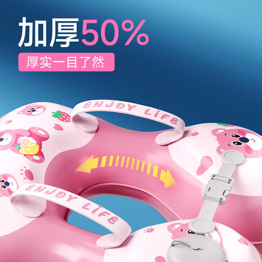 【自带充气装备，拒绝累赘！】儿童游泳圈 儿童腋下圈 卡通宝宝按压充气泳圈 浮力游泳装备-QQ 商品图2
