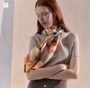 售完无补  稀罕牛货  王者之虎旋转木马丝巾  无标 纯h真丝披肩 商品缩略图2