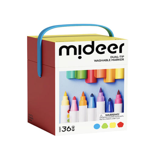 mideer弥鹿MD4310双头可水洗水彩笔-36色 商品图0