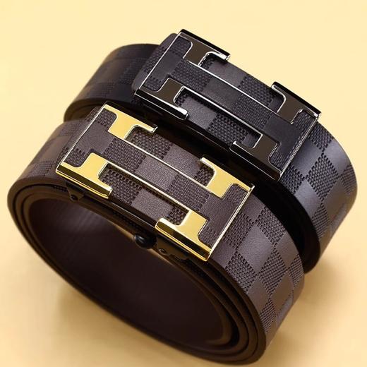 【轻奢品味，尽显格调】🔥皮质自动扣男士腰带，送礼佳选🎁商务休闲全场景驾驭，彰显品位从细节开始✨皮带男款腰带 皮质自动扣 轻奢礼物送礼 轻奢商务休闲款自动扣裤腰带 商品图2