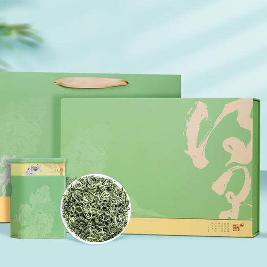 【得闲碧螺春茶叶礼盒】绿茶散装特级龙井茶 碧螺春茶叶 25年新茶 送朋友家人 父亲节 商品图0