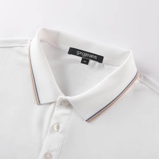 gxgjeans【舒适透气】25夏款撞色翻领短袖POLO衫商务休闲百搭上衣K&C 商品图2