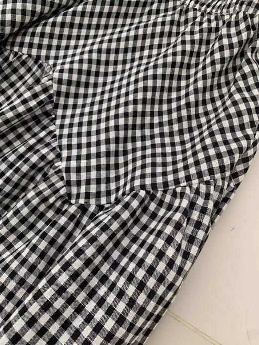 亚麻棉格纹半身裙 C21925112 商品图4