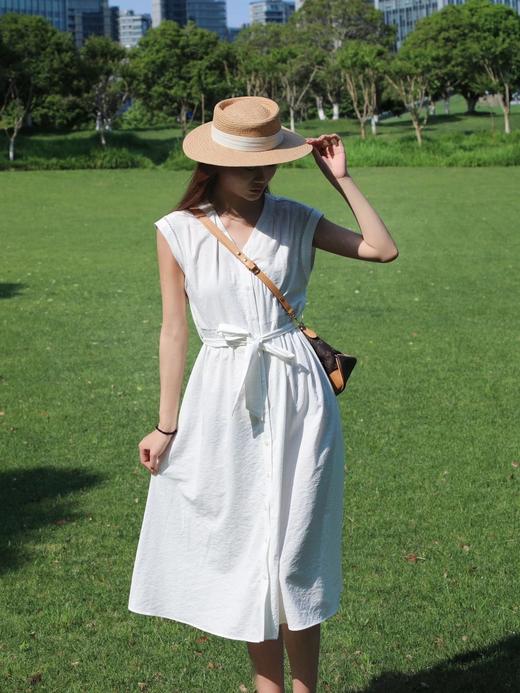 LPIUTY品牌直发！老钱气质亚麻棉连衣裙 C1225055 商品图1