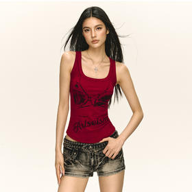 Ariseism  美式复古工字修身外穿吊带背心女夏季新款内搭打底上衣