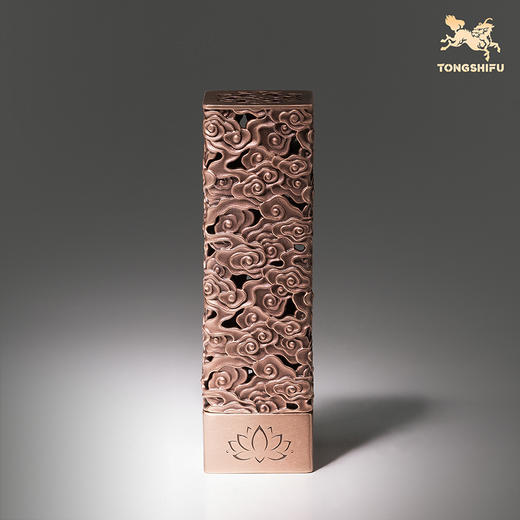 铜师傅《祥云香插》客厅桌面紫铜香插摆件 家居装饰工艺品 商品图2