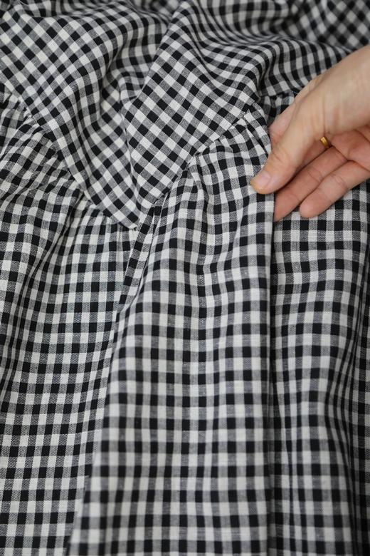 亚麻棉格纹半身裙 C21925112 商品图11