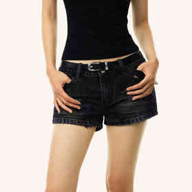 FDR官方店 辣妹牛仔短热裤女夏季美式复古超短裤