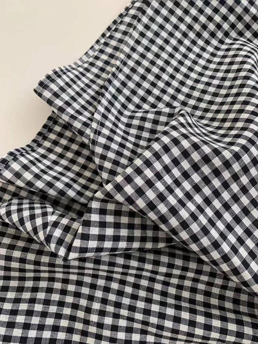 亚麻棉格纹半身裙 C21925112 商品图3