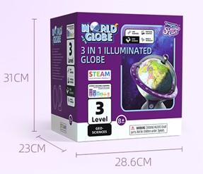 科学罐头 1600043合1发光世界地球仪 商品图0