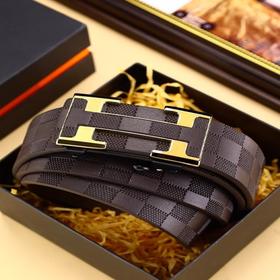 【轻奢品味，尽显格调】🔥皮质自动扣男士腰带，送礼佳选🎁商务休闲全场景驾驭，彰显品位从细节开始✨皮带男款腰带 皮质自动扣 轻奢礼物送礼 轻奢商务休闲款自动扣裤腰带