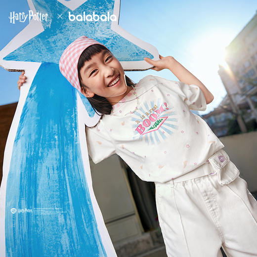 巴拉巴拉儿童短袖女童t恤2025新款夏装速干 商品图1