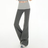 罗蒙女士休闲裤高腰显瘦时尚拼接款修身瑜伽裤弹力好穿女长裤 商品缩略图2