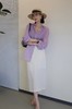 治愈贵妇紫老钱风棉麻衬衫防晒衫 商品缩略图1