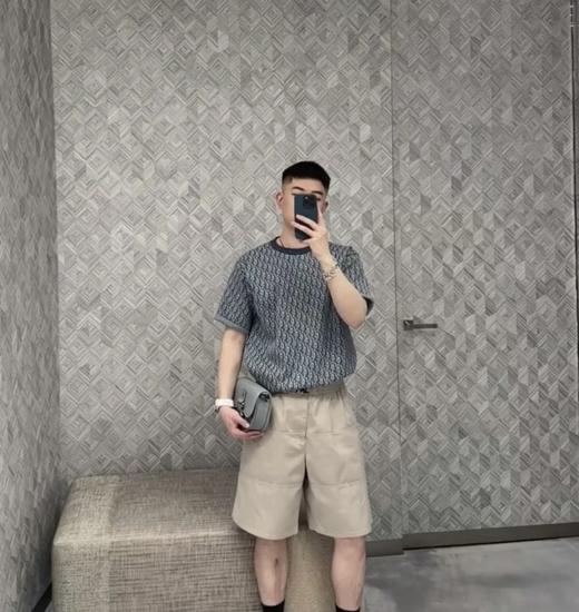 迪奥 25SS 经典老花满印针织T恤 DY） 商品图4