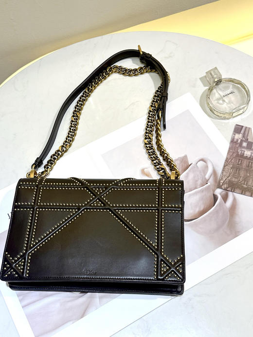 Dior 中号 盾牌包 黑色 斜挎包 商品图1