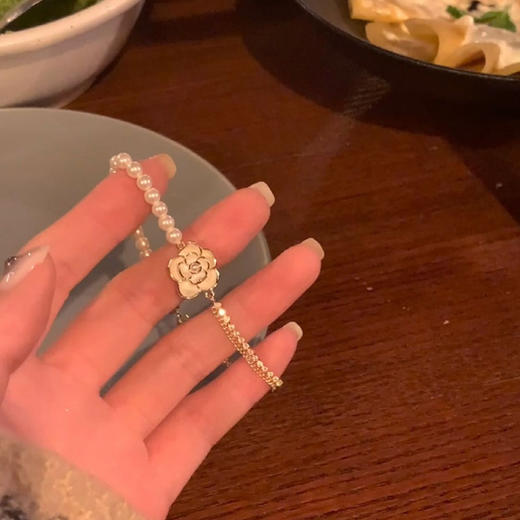 【YW】无忧购39元5件花朵系列山茶花镶钻碎银手链（截单后3-5天发货) 商品图4