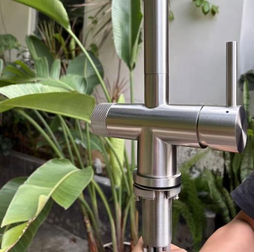 厨房净水龙头【冷热水出水+净水出水】三合一可抽拉（不接电控净水器） 商品图2